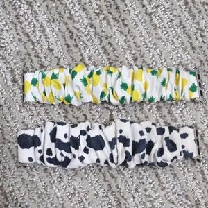 For Apple Watch Stretch Bands Cow Print And Pineapples